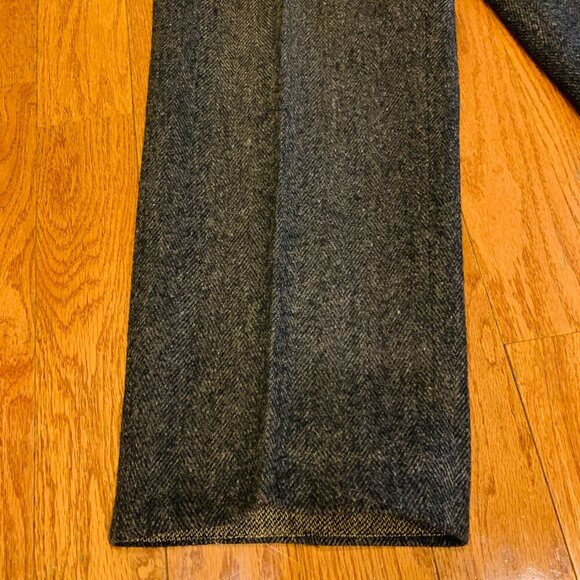 LL Bean Vintage Heavy Tweed Wool Logger Hunting Mackinaw Trousers 36x29 USA Made - Picture 12 of 16